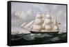 Clipper Barque 'Procymatia' Off Dover-Richard B. Spencer-Framed Stretched Canvas