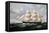 Clipper Barque 'Procymatia' Off Dover-Richard B. Spencer-Framed Stretched Canvas