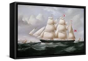 Clipper Barque 'Procymatia' Off Dover-Richard B. Spencer-Framed Stretched Canvas