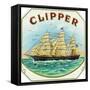 Clipper Brand Cigar Box Label, Nautical-Lantern Press-Framed Stretched Canvas