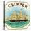 Clipper Brand Cigar Box Label, Nautical-Lantern Press-Stretched Canvas