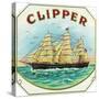 Clipper Brand Cigar Box Label, Nautical-Lantern Press-Stretched Canvas