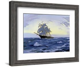 Clipper, Clear Dawn- 'Lak Loo', 2010-James Brereton-Framed Giclee Print