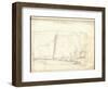 Clipper of Argenteuil Tacking (Pencil on Paper)-Claude Monet-Framed Giclee Print