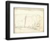 Clipper of Argenteuil Tacking (Pencil on Paper)-Claude Monet-Framed Giclee Print