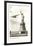 Clipper Passing Statue of Liberty, New York City-null-Framed Art Print