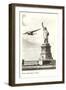 Clipper Passing Statue of Liberty, New York City-null-Framed Art Print