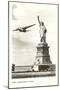 Clipper Passing Statue of Liberty, New York City-null-Mounted Art Print