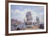 Clipper "Reindeer" Old Boston-Roy Cross-Framed Giclee Print