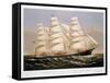 Clipper Ship, 1875-Currier & Ives-Framed Stretched Canvas