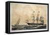 Clipper Ship 'Adelaide'-Currier & Ives-Framed Stretched Canvas