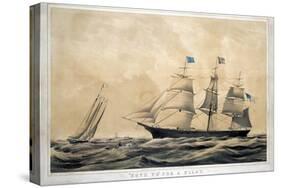 Clipper Ship 'Adelaide'-Currier & Ives-Stretched Canvas
