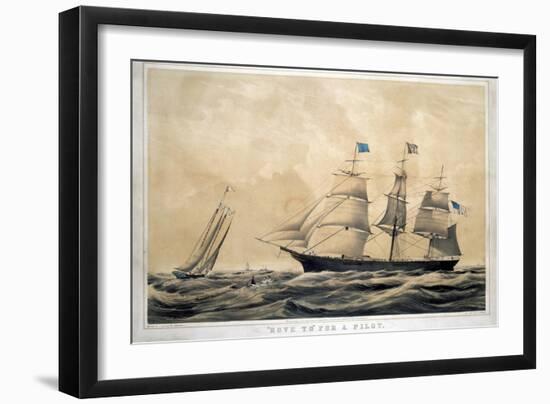 Clipper Ship 'Adelaide'-Currier & Ives-Framed Giclee Print