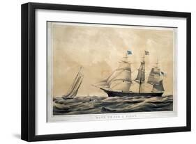 Clipper Ship 'Adelaide'-Currier & Ives-Framed Giclee Print