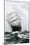 Clipper Ship Caribee, Famous for Speed, Built in Maine in 1852-null-Mounted Giclee Print