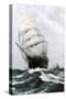 Clipper Ship Caribee, Famous for Speed, Built in Maine in 1852-null-Stretched Canvas