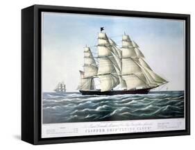 Clipper Ship Flying Cloud, 1851-1907-E Brown Jr-Framed Stretched Canvas