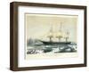 Clipper Ship 'Red Jacket' in the Ice Off Cape Horn-null-Framed Premium Giclee Print