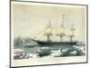 Clipper Ship 'Red Jacket' in the Ice Off Cape Horn-null-Mounted Premium Giclee Print