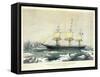 Clipper Ship 'Red Jacket' in the Ice Off Cape Horn-null-Framed Stretched Canvas