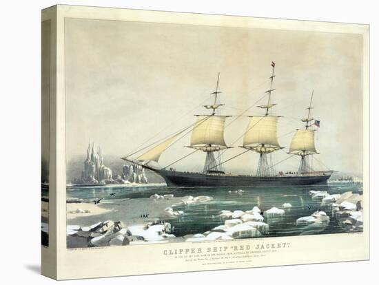 Clipper Ship 'Red Jacket' in the Ice Off Cape Horn-null-Stretched Canvas