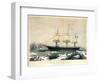 Clipper Ship Red Jacket-Currier & Ives-Framed Premium Giclee Print