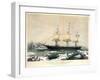 Clipper Ship Red Jacket-Currier & Ives-Framed Giclee Print