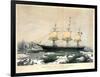 Clipper Ship Red Jacket-Currier & Ives-Framed Giclee Print