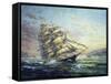 Clipper Ship Surprise-Nicky Boehme-Framed Stretched Canvas