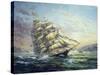 Clipper Ship Surprise-Nicky Boehme-Stretched Canvas