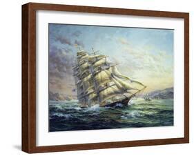 Clipper Ship Surprise-Nicky Boehme-Framed Giclee Print