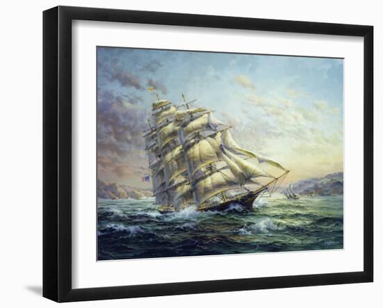 Clipper Ship Surprise-Nicky Boehme-Framed Giclee Print