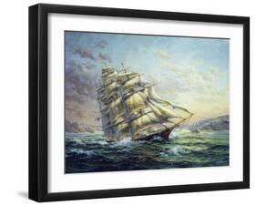 Clipper Ship Surprise-Nicky Boehme-Framed Giclee Print