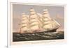 Clipper Ship Three Brothers, 2972 Tons, Largest Sailing Ship in the World-null-Framed Art Print