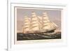 Clipper Ship Three Brothers, 2972 Tons, Largest Sailing Ship in the World-null-Framed Premium Giclee Print