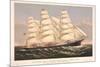 Clipper Ship Three Brothers, 2972 Tons, Largest Sailing Ship in the World-null-Mounted Premium Giclee Print