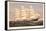 Clipper Ship Three Brothers, 2972 Tons, Largest Sailing Ship in the World-null-Framed Stretched Canvas