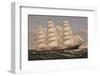 Clipper Ship “Three Brothers”, ca. 1875-Currier & Ives-Framed Art Print