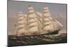 Clipper Ship “Three Brothers”, ca. 1875-Currier & Ives-Mounted Art Print