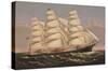 Clipper Ship “Three Brothers”, ca. 1875-Currier & Ives-Stretched Canvas