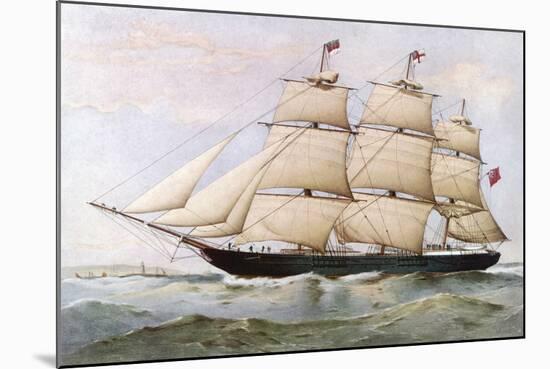 Clipper Ship-null-Mounted Art Print