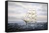 Clipper Ship-Jack Wemp-Framed Stretched Canvas