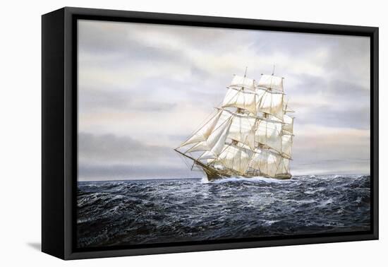 Clipper Ship-Jack Wemp-Framed Stretched Canvas