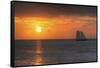 Clipper Sunset 1-Robert Goldwitz-Framed Stretched Canvas