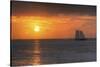 Clipper Sunset 1-Robert Goldwitz-Stretched Canvas