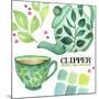 Clipper Tea-Elizabeth Rider-Mounted Giclee Print