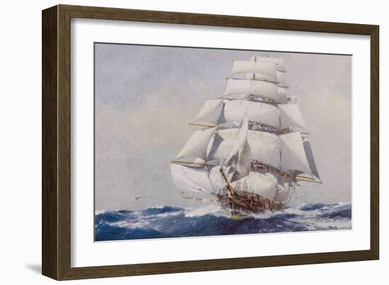 Clipper Under Full Sail-J^ Spurling-Framed Giclee Print