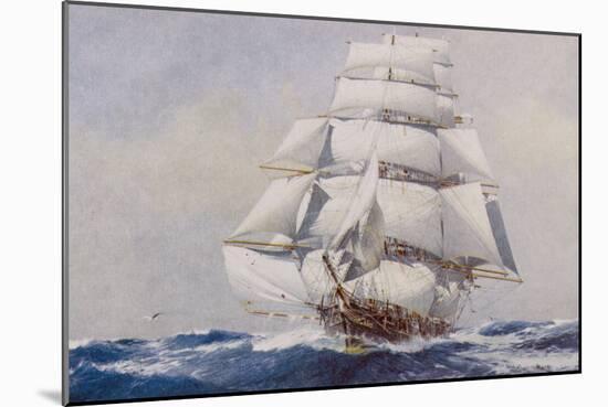 Clipper Under Full Sail-J^ Spurling-Mounted Giclee Print