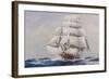 Clipper Under Full Sail-J^ Spurling-Framed Giclee Print