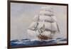 Clipper Under Full Sail-J^ Spurling-Framed Giclee Print